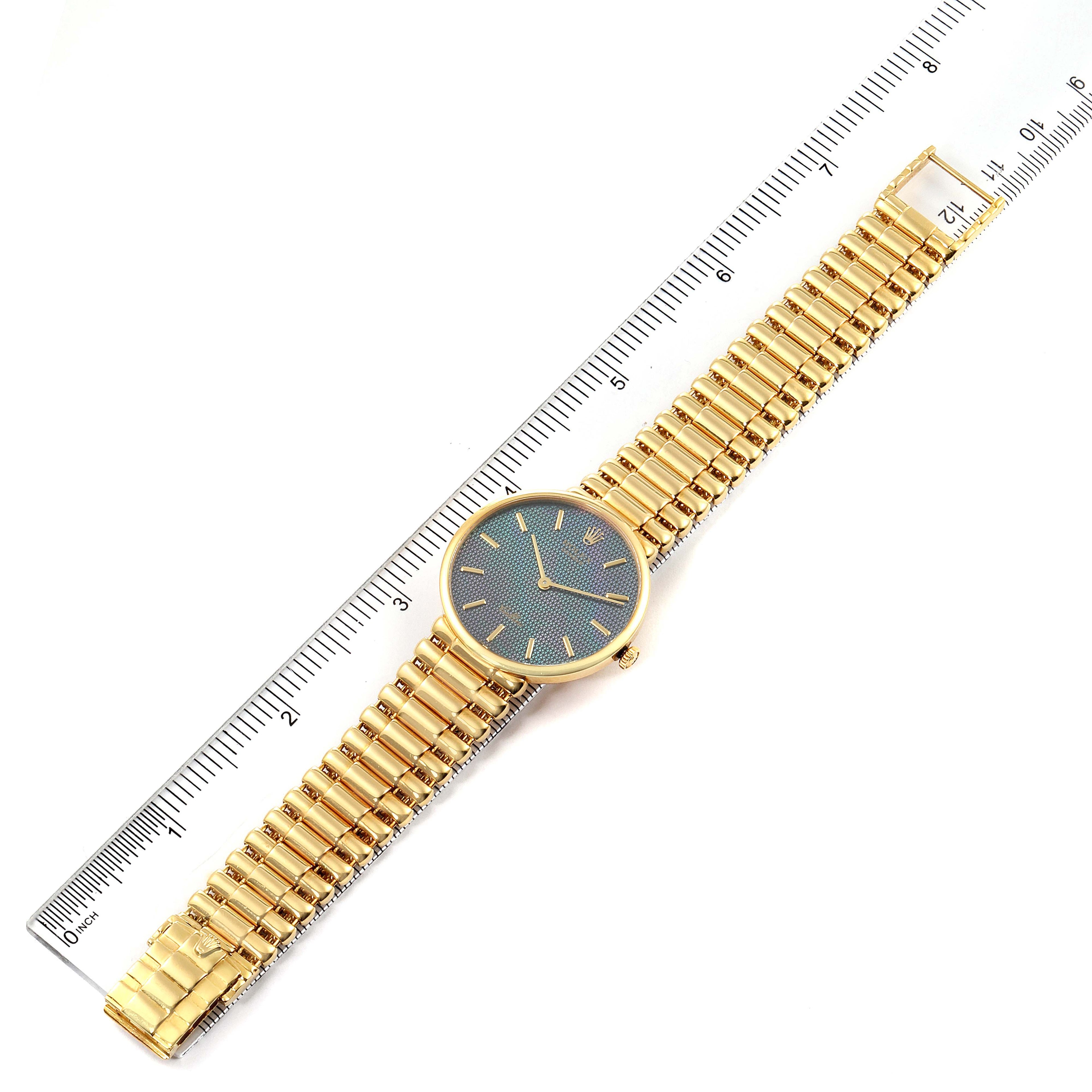 Rolex Cellini Classic Yellow Gold Mother of Pearl Dial Mens Watch 5162