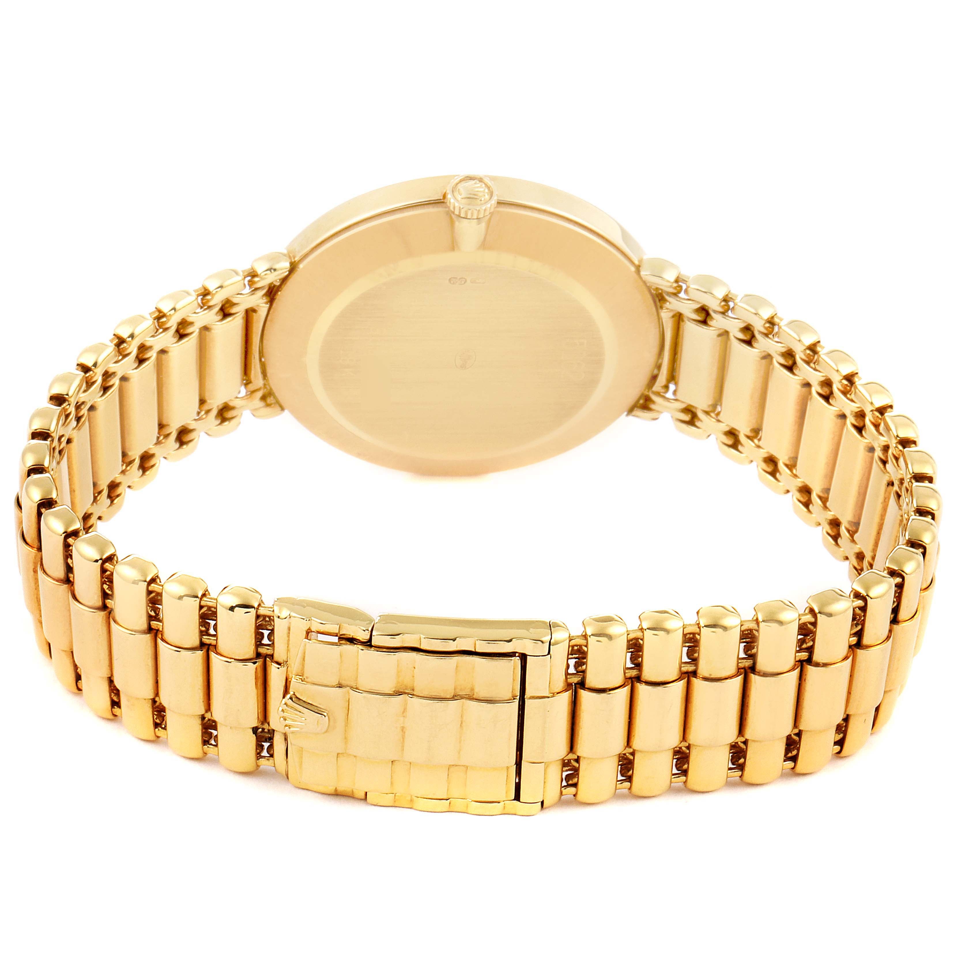 Rolex Cellini Classic Yellow Gold Mother of Pearl Dial Mens Watch 5162