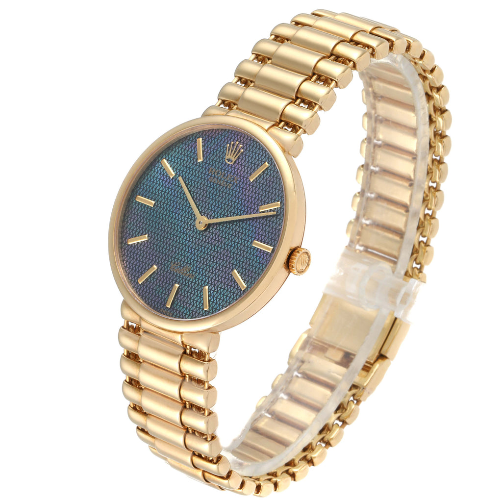 Rolex Cellini Classic Yellow Gold Mother of Pearl Dial Mens Watch 5162