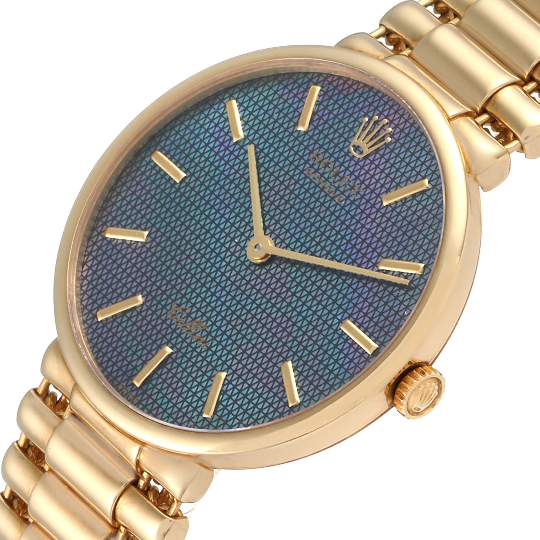 Rolex Cellini Classic Yellow Gold Mother of Pearl Dial Mens Watch 5162