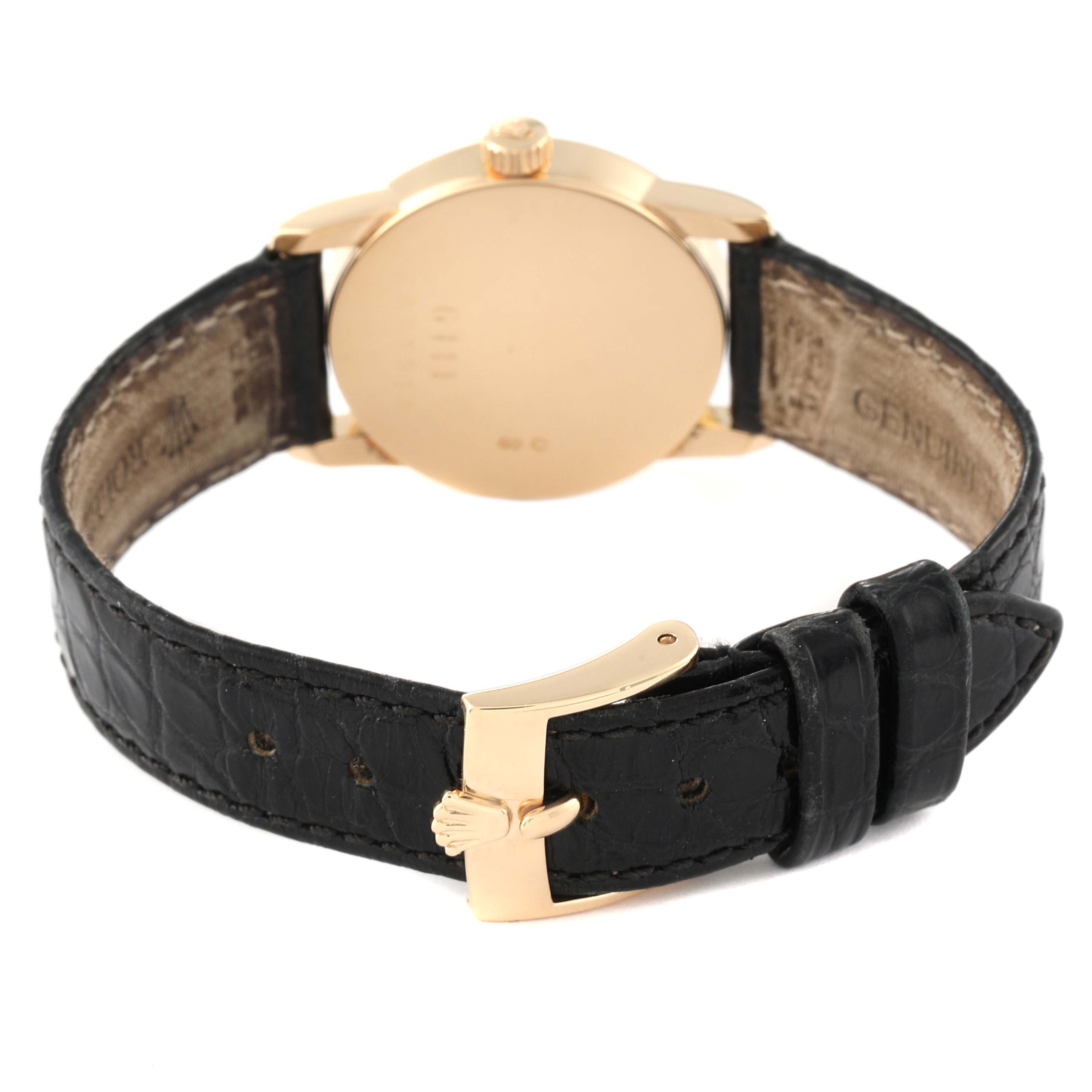 Rolex Cellini Classic Yellow Gold Slate Dial Ladies Watch 6111