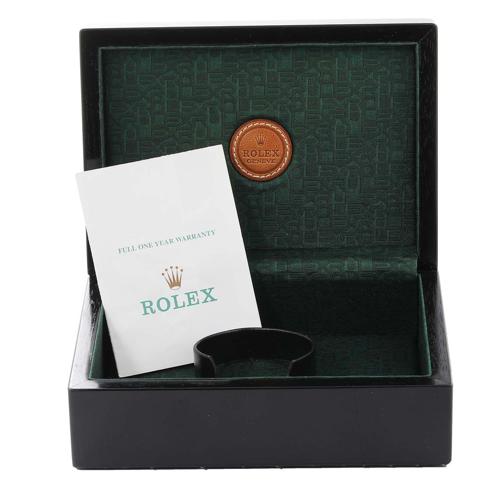 Rolex Cellini Danaos 18K White Gold Black Dial Mens Watch 4233 Box Papers