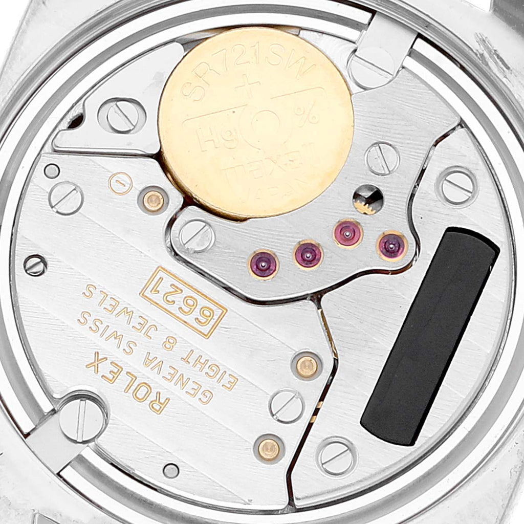Rolex Cellini Danaos 18K White Rose Gold White Dial Ladies Watch 6229 Card