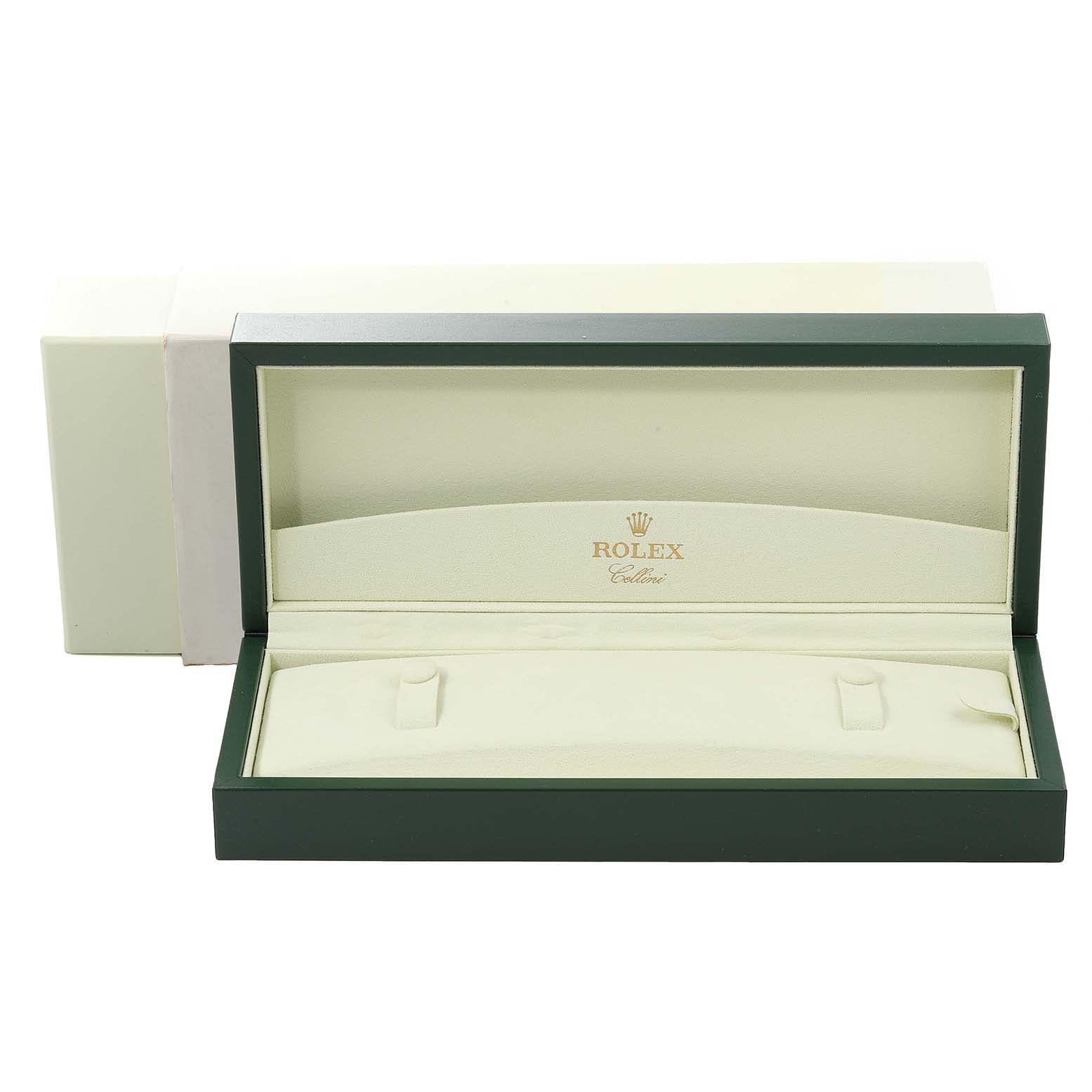 Rolex Cellini Date 18K Everose Gold Silver Dial Mens Watch 50515