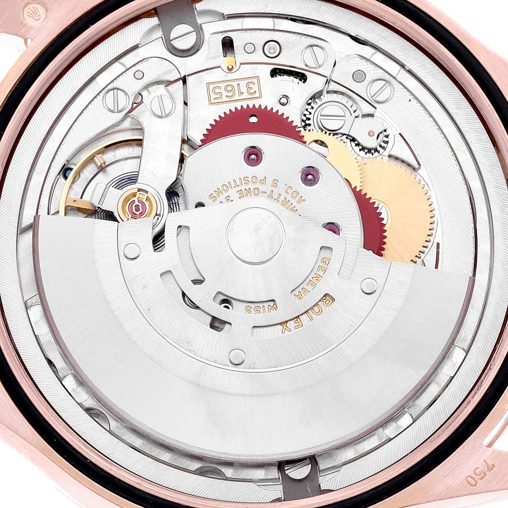 Rolex Cellini Date 18K Rose Gold Silver Dial Mens Watch 50515 Box Card