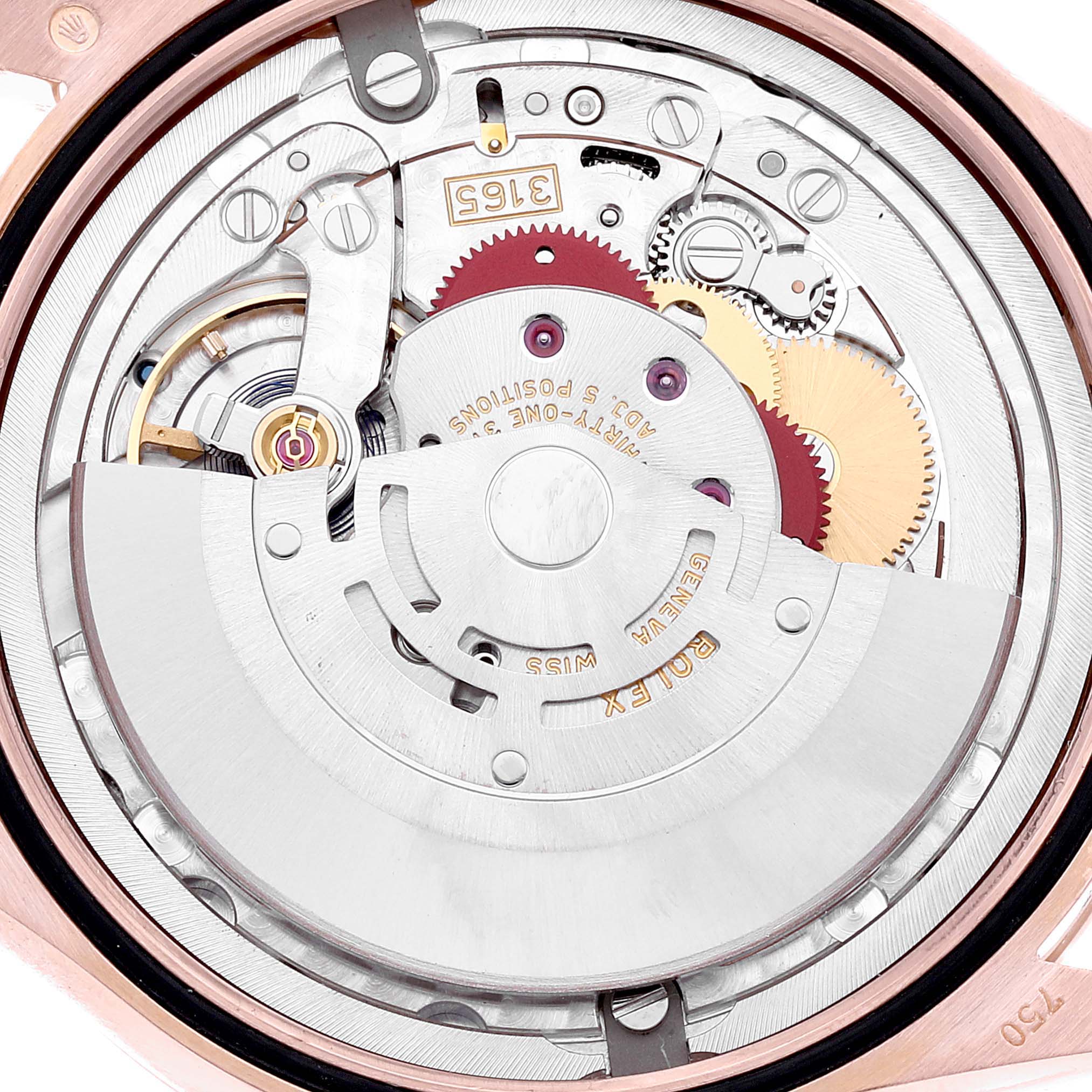 Rolex Cellini Date 18K Rose Gold Silver Dial Mens Watch 50515 Box Card