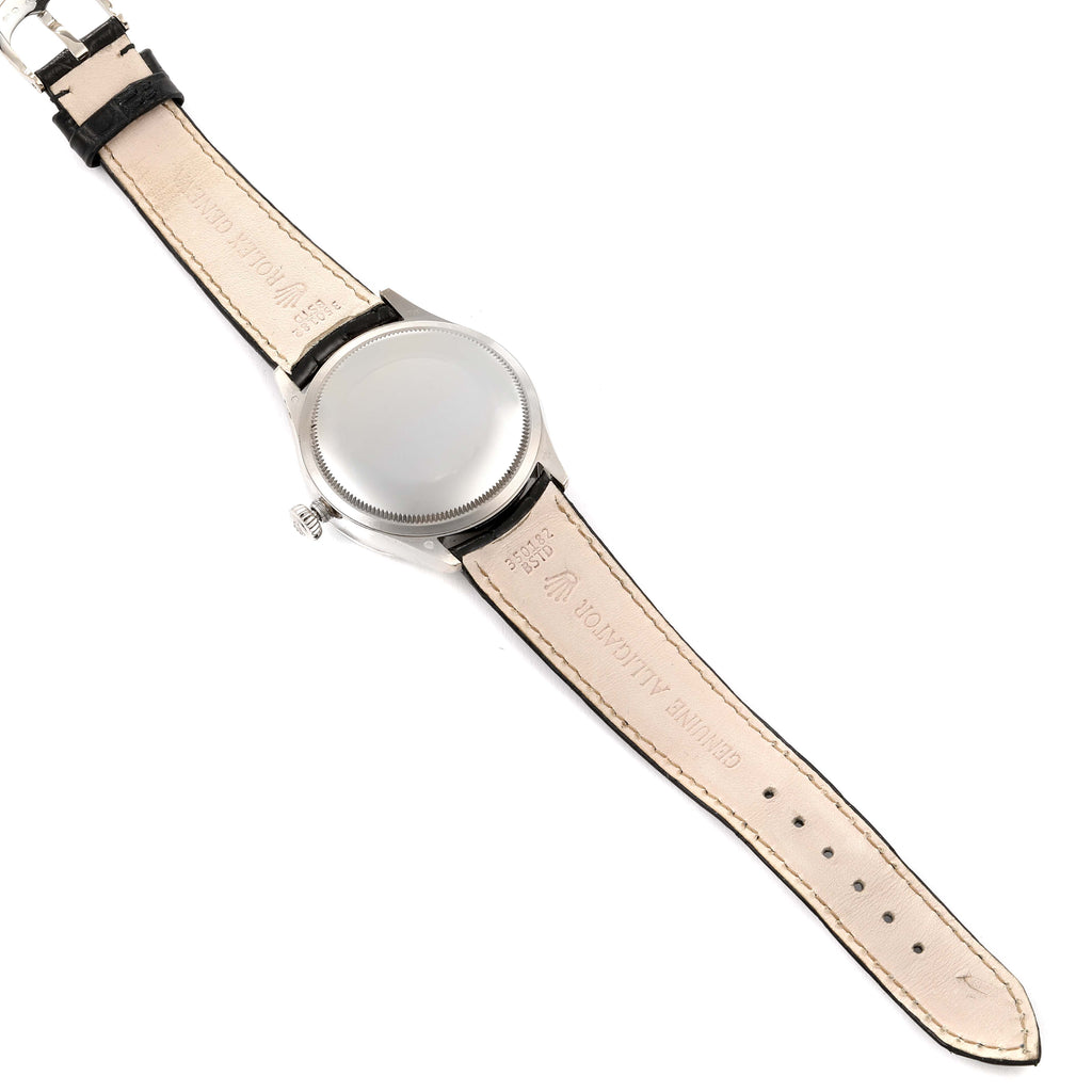 Rolex Cellini Date 18K White Gold Automatic Mens Watch 50519