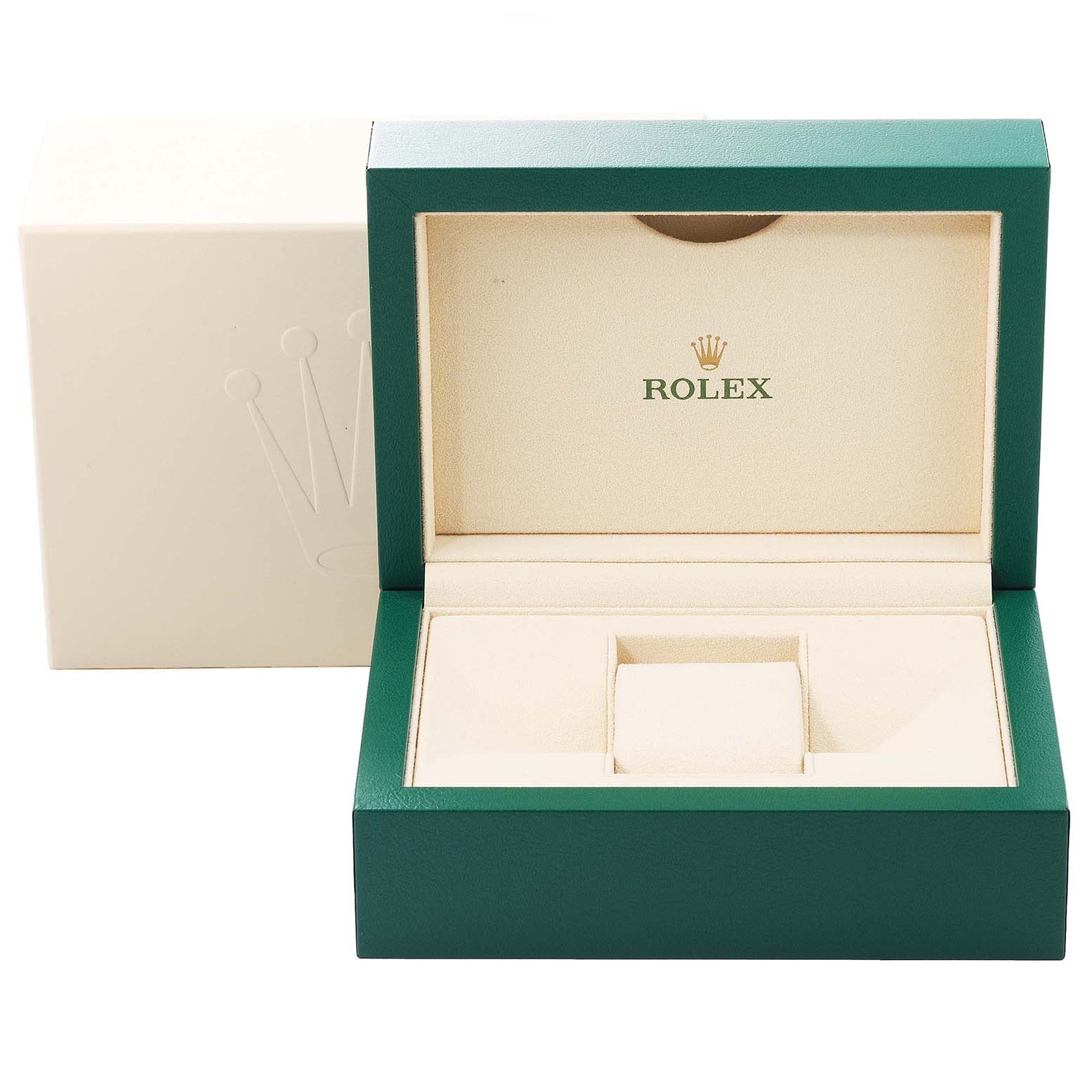 Rolex Cellini Date 18K White Gold Silver Dial Automatic Mens Watch 50519