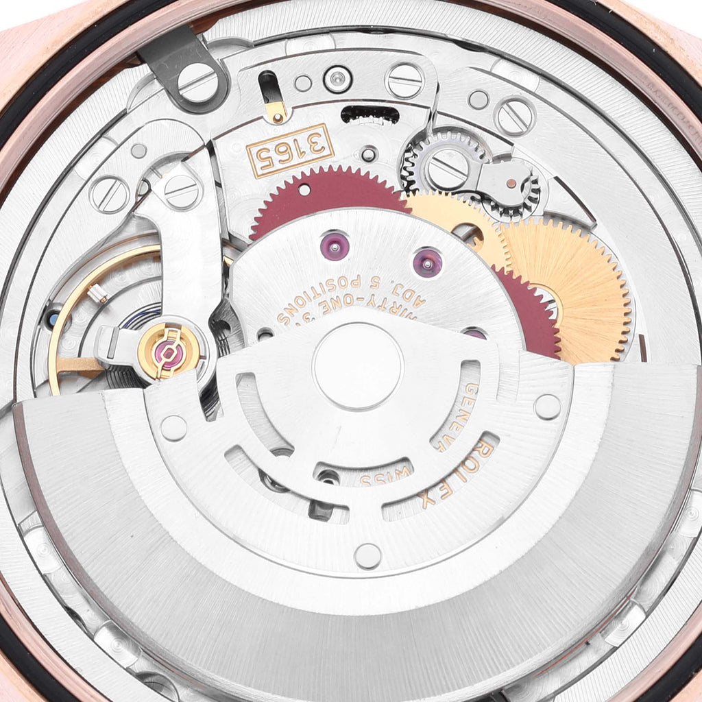 Rolex Cellini Date Everose Gold Black Dial Automatic Mens Watch 50515 Box Card