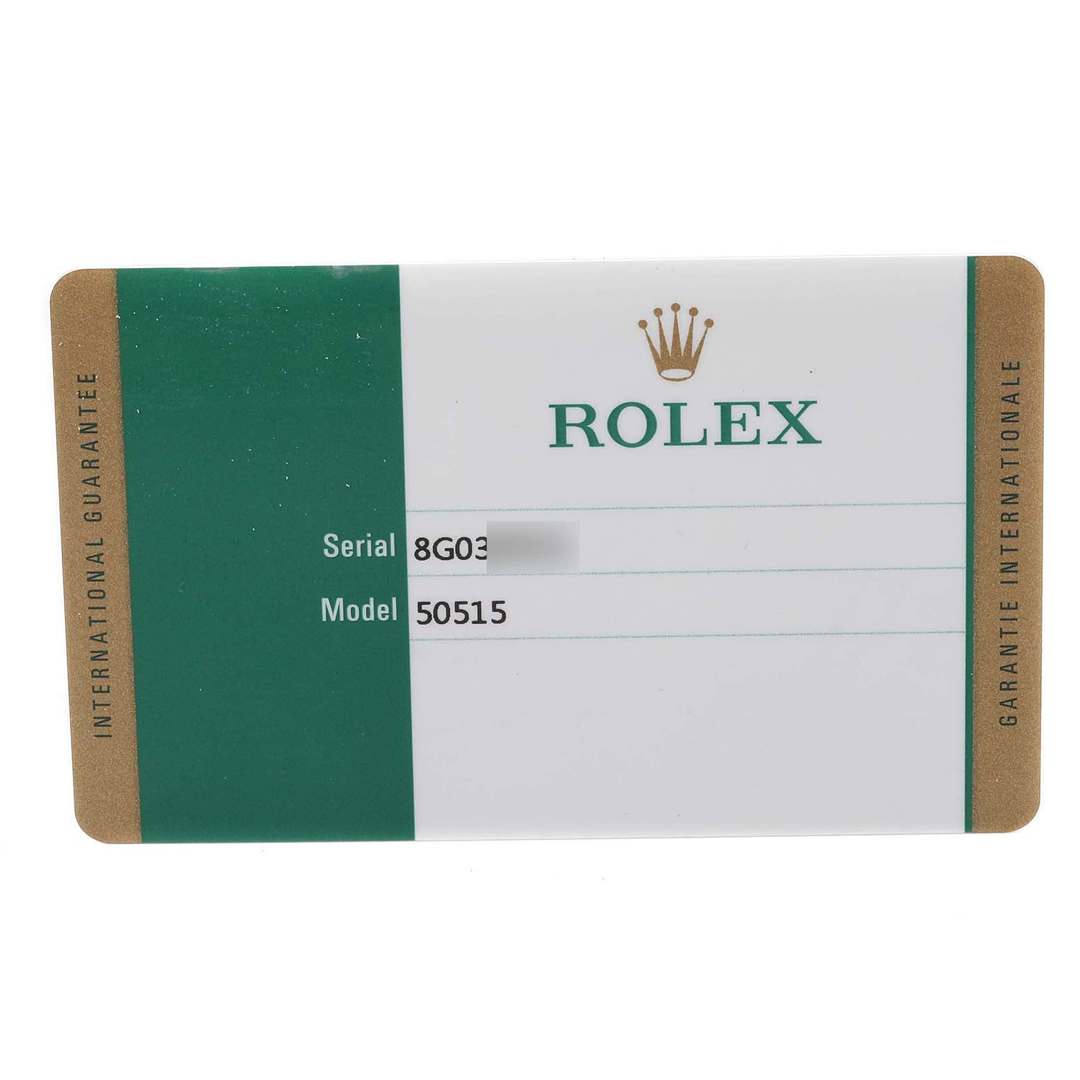Rolex Cellini Date Rose Gold Black Dial Automatic Watch 50515 Card