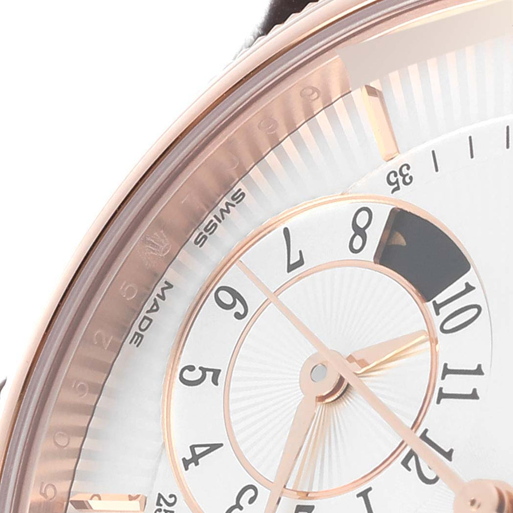 Rolex Cellini Dual Time Everose Rose Gold Automatic Mens Watch 50525 Box Card