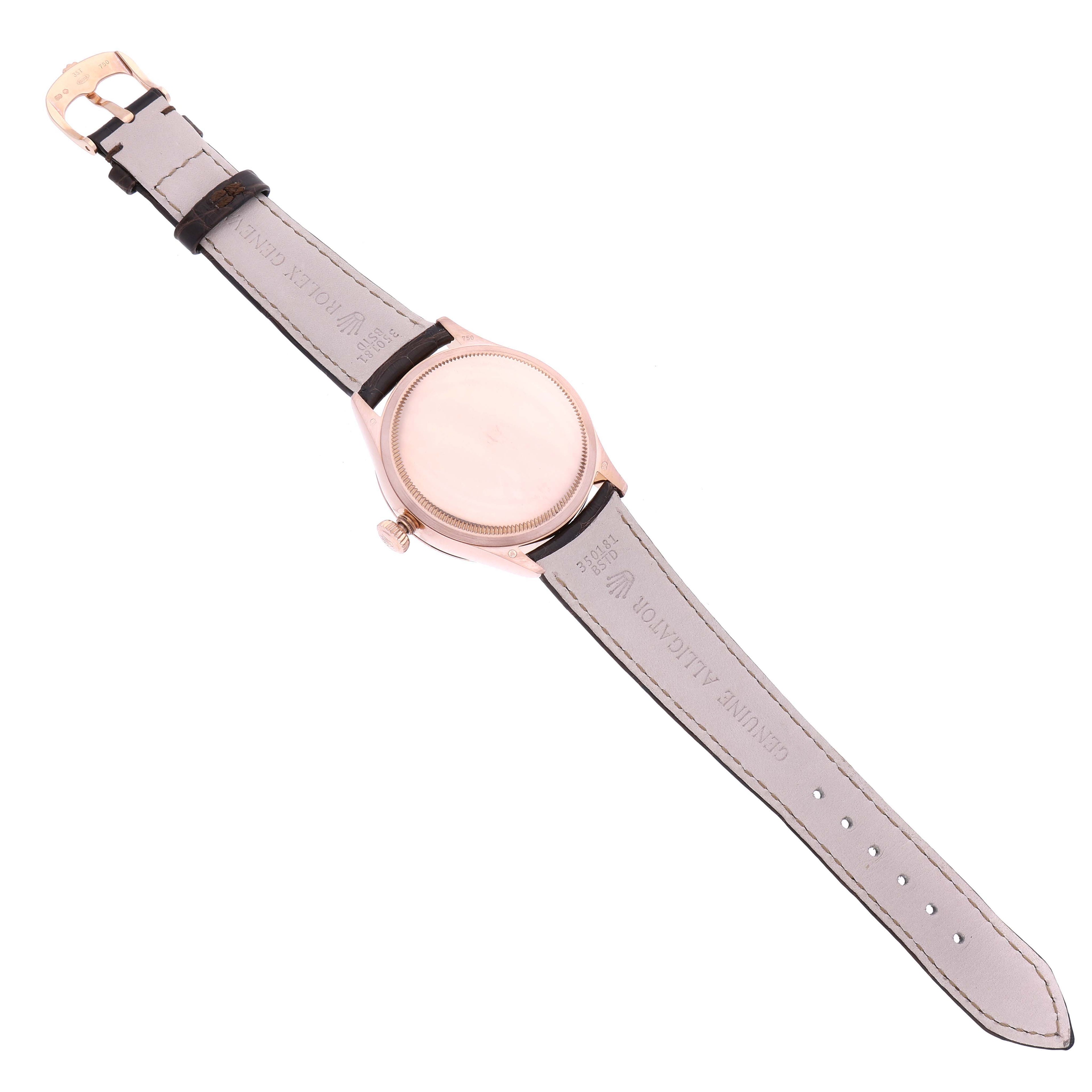 Rolex Cellini Dual Time Everose Rose Gold Automatic Mens Watch 50525 Box Card