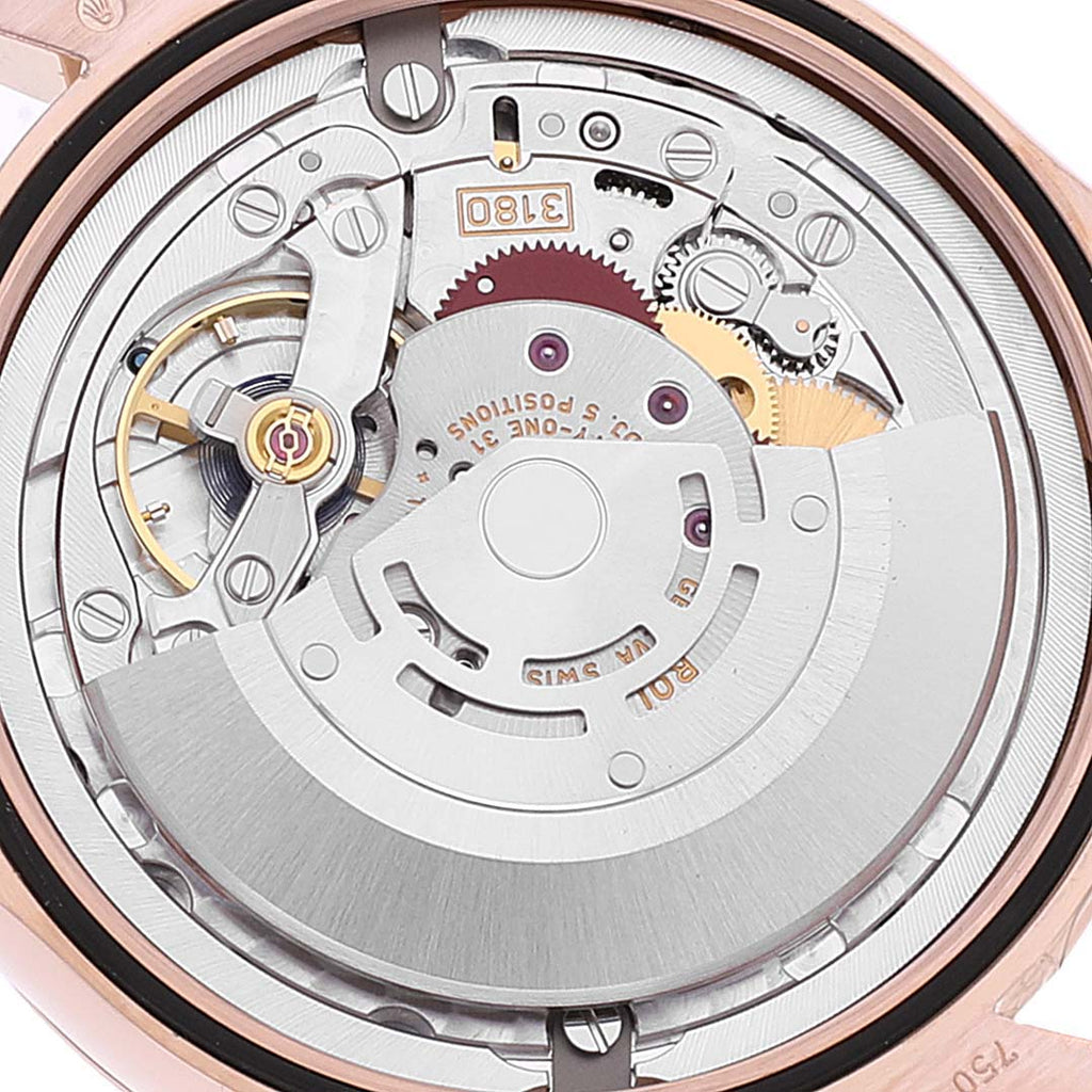 Rolex Cellini Dual Time Everose Rose Gold Mens Watch 50525