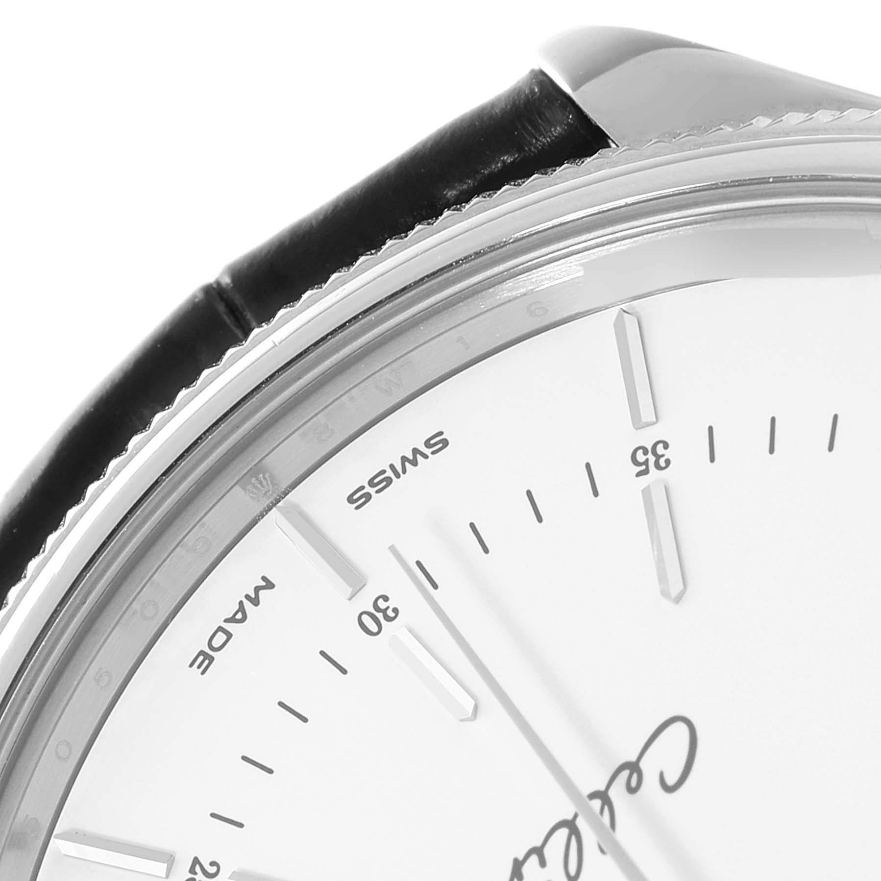 Rolex Cellini  Time White Gold Automatic Mens Watch 50509 Box Card