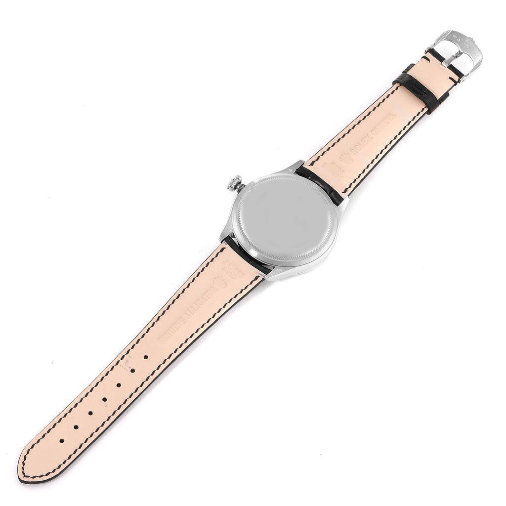 Rolex Cellini  Time White Gold Automatic Mens Watch 50509 Box Card