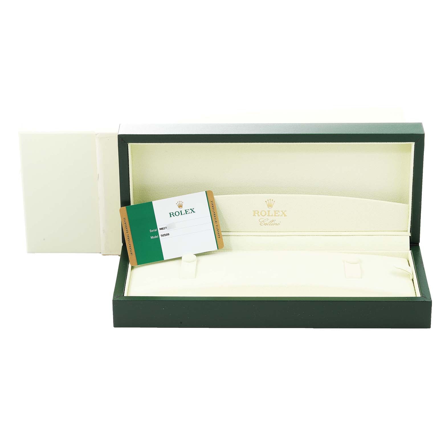Rolex Cellini Time White Gold Automatic Mens Watch 50509 Unworn