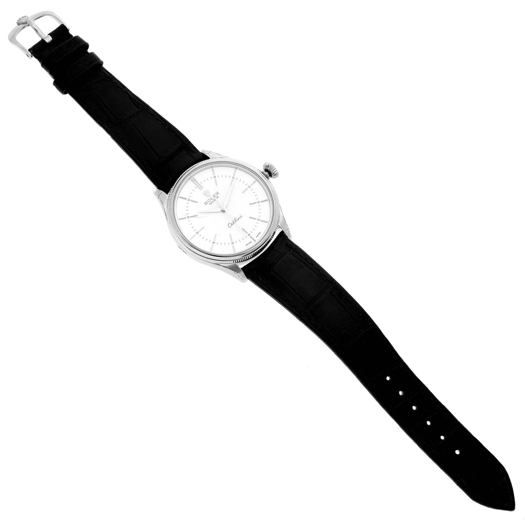Rolex Cellini Time White Gold Automatic Mens Watch 50509 Unworn