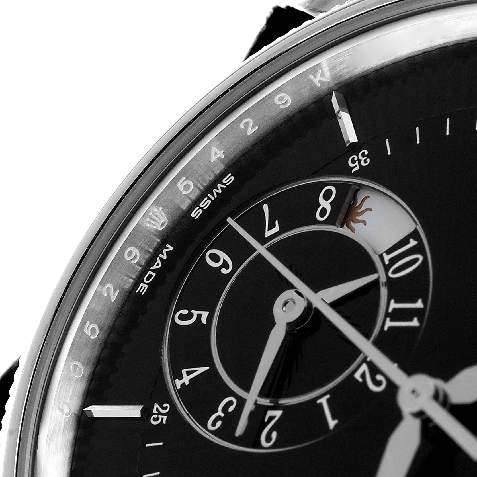Rolex Cellini Dual Time White Gold Automatic Mens Watch 50529 Unworn