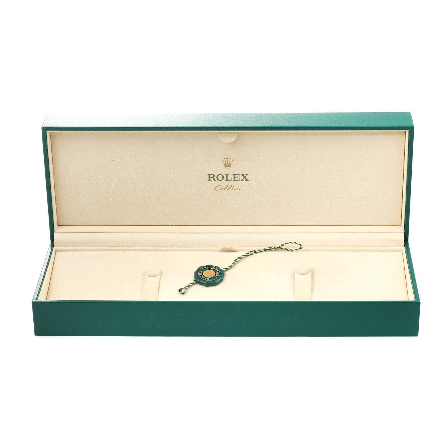 Rolex Cellini Rose Gold Diamond Automatic Mens Watch 50705