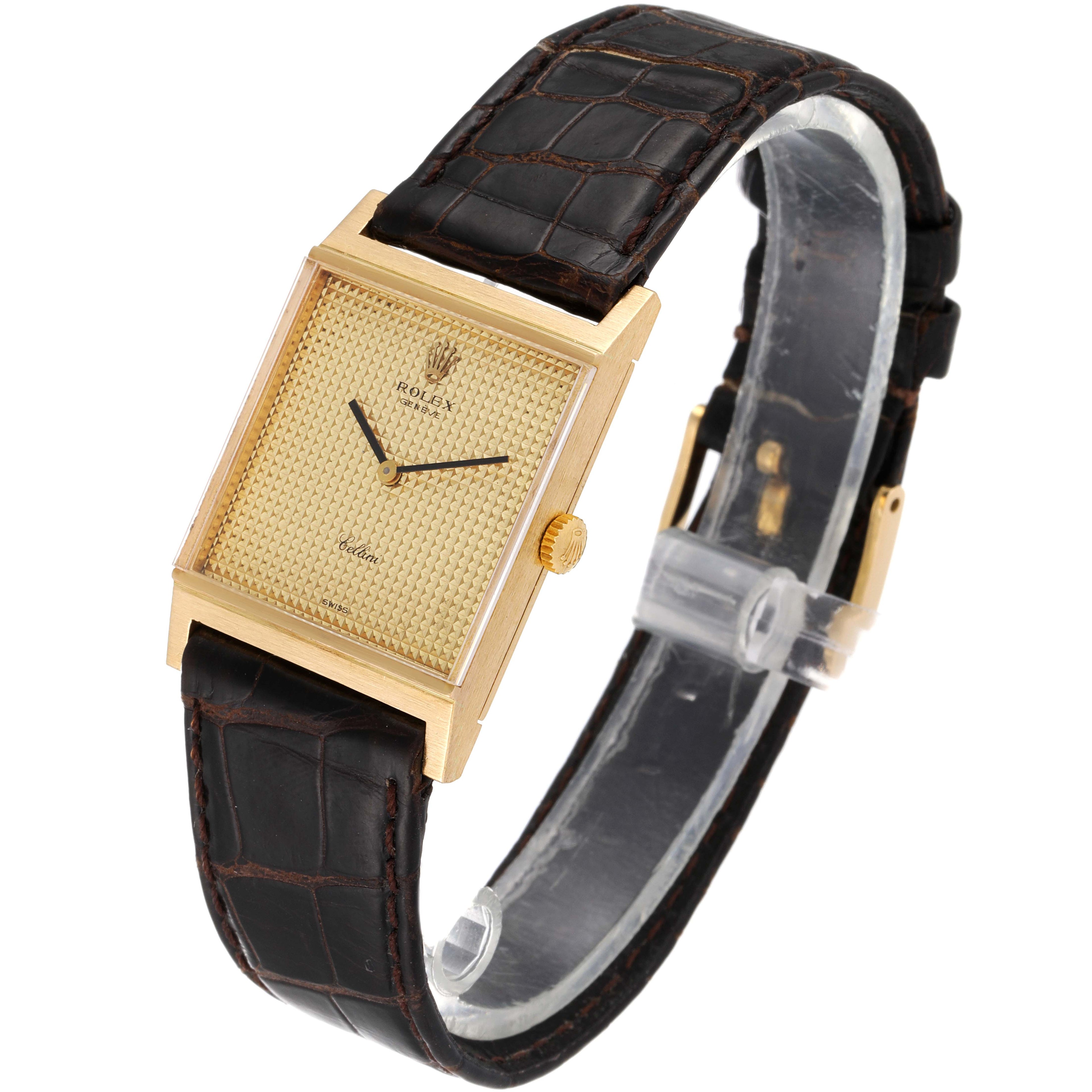Rolex Cellini Classic Yellow Gold Champagne Dial Vintage Mens Watch 4312