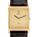 Rolex Cellini Classic Yellow Gold Champagne Dial Vintage Mens Watch 4312