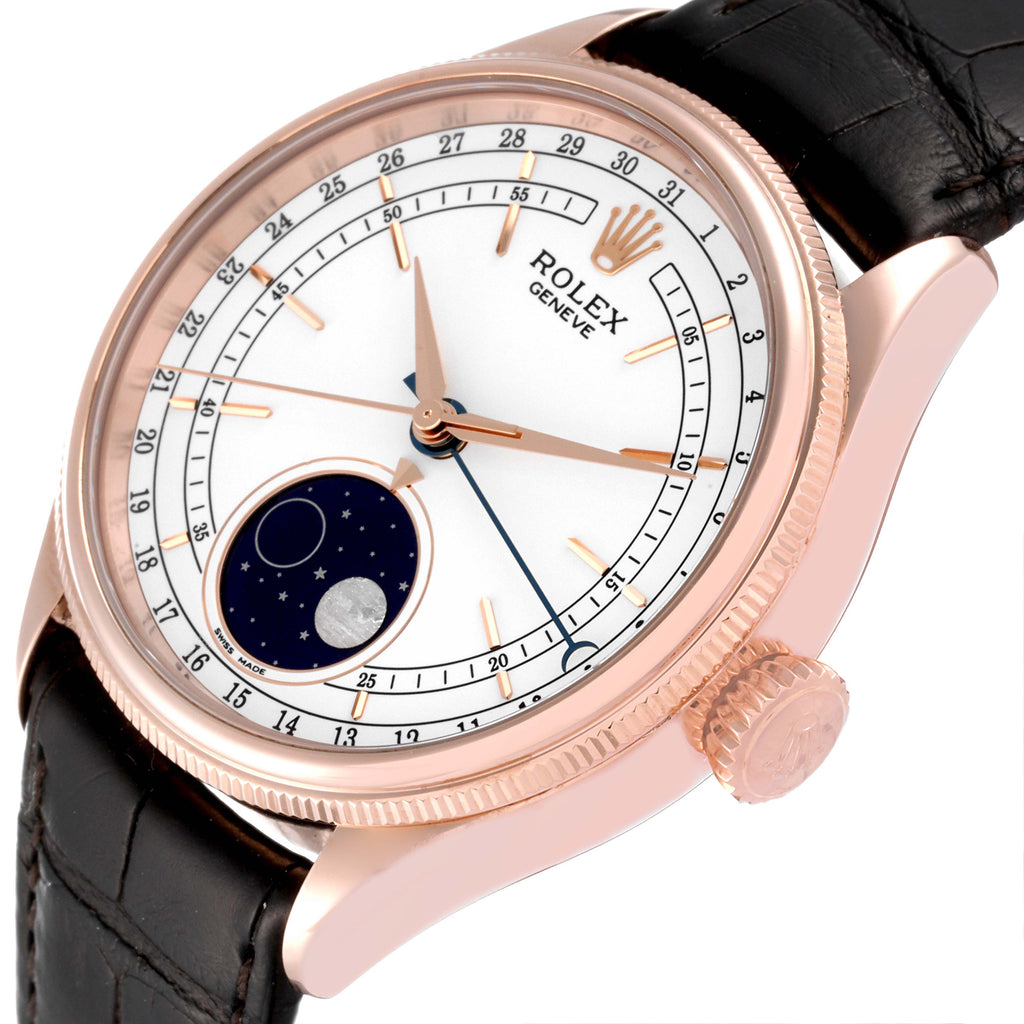 Rolex Cellini Moonphase Everose Gold Automatic Mens Watch 50535