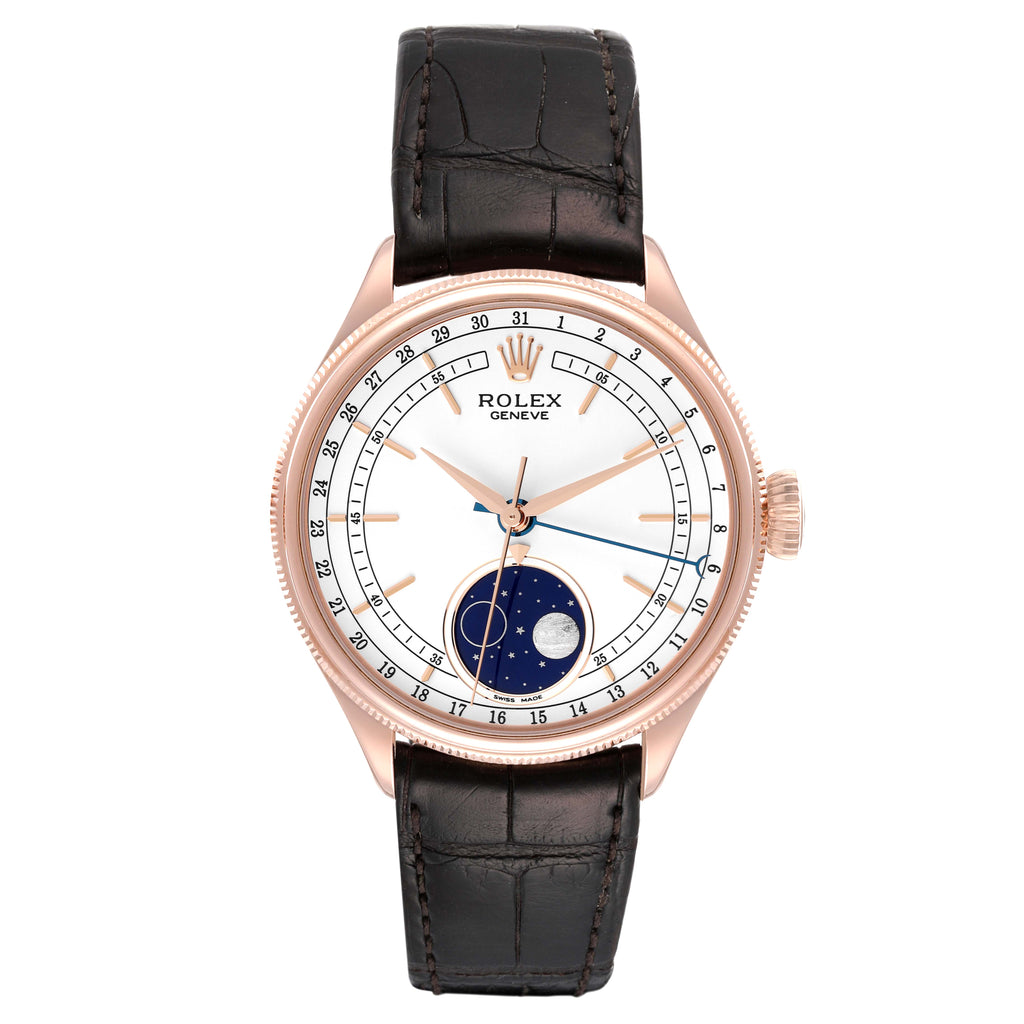 Rolex Cellini Moonphase Everose Gold Automatic Mens Watch 50535