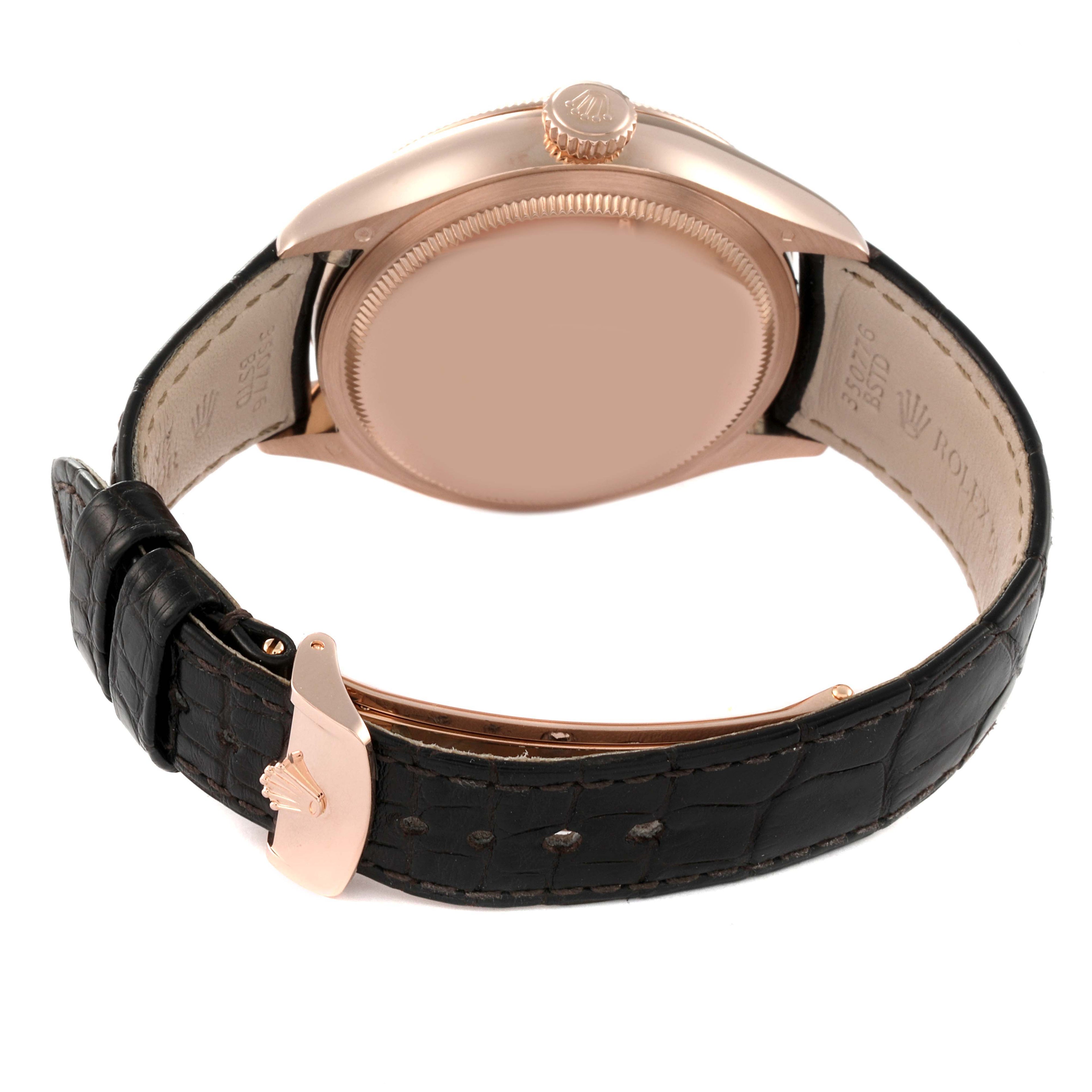 Rolex Cellini Moonphase Everose Gold Automatic Mens Watch 50535 Box Card