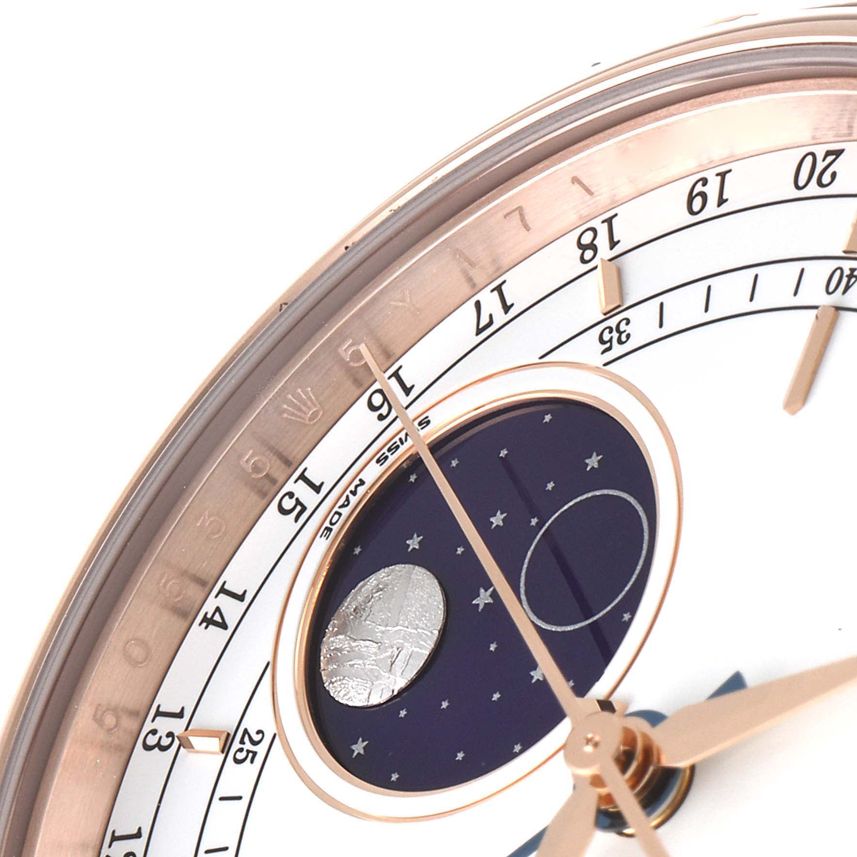 Rolex Cellini Moonphase Everose Gold Automatic Mens Watch 50535 Unworn