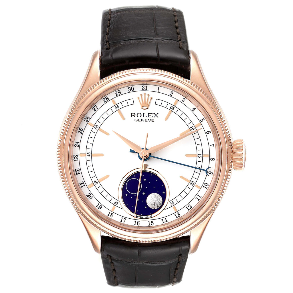 Rolex Cellini Moonphase Everose Gold Automatic Mens Watch 50535 Unworn