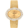 Rolex Cellini Orchid Yellow Gold Diamond Ladies Cocktail Watch 2674