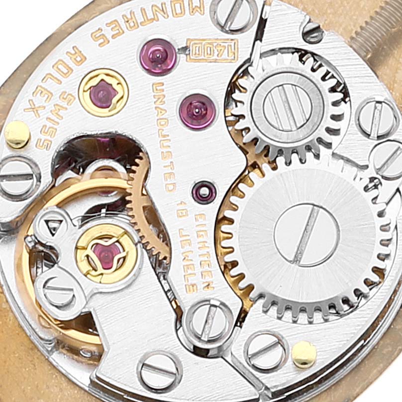 Rolex Cellini Orchid Yellow Gold Diamond Ladies Cocktail Watch 2674
