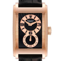 Rolex Cellini Prince 18K Rose Gold Black Dial Mens Watch 5442
