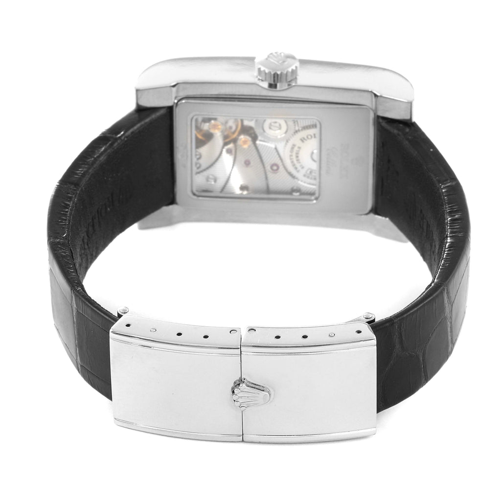 Rolex Cellini Prince 18k White Gold Silver Dial Mens Watch 5441