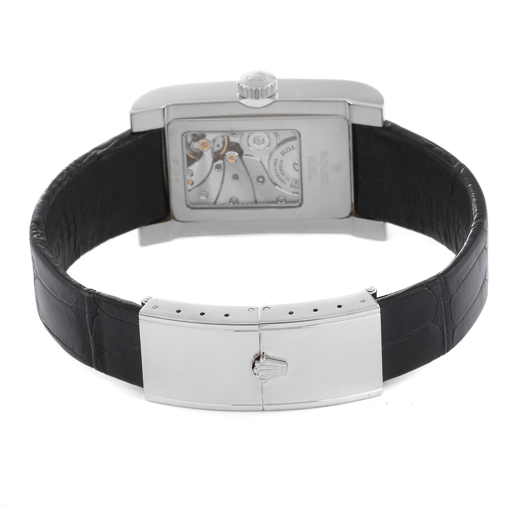 Rolex Cellini Prince White Gold Silver Dial Mens Watch 5441 Box Card