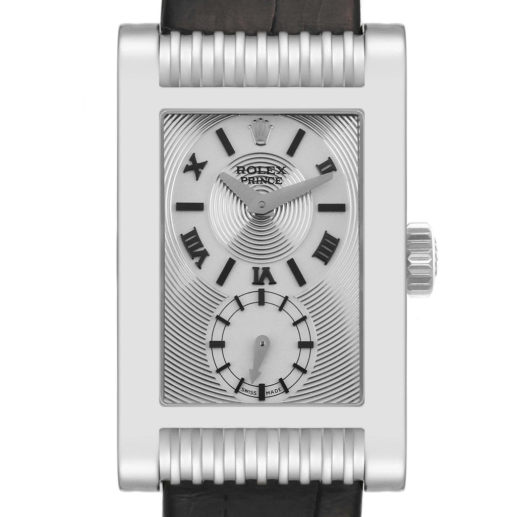 Rolex Cellini Prince White Gold Silver Dial Mens Watch 5441 Box Papers