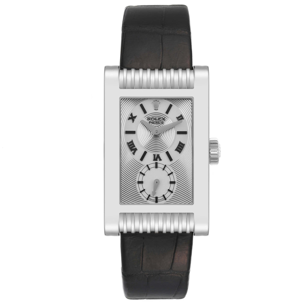 Rolex Cellini Prince White Gold Silver Dial Mens Watch 5441 Box Papers