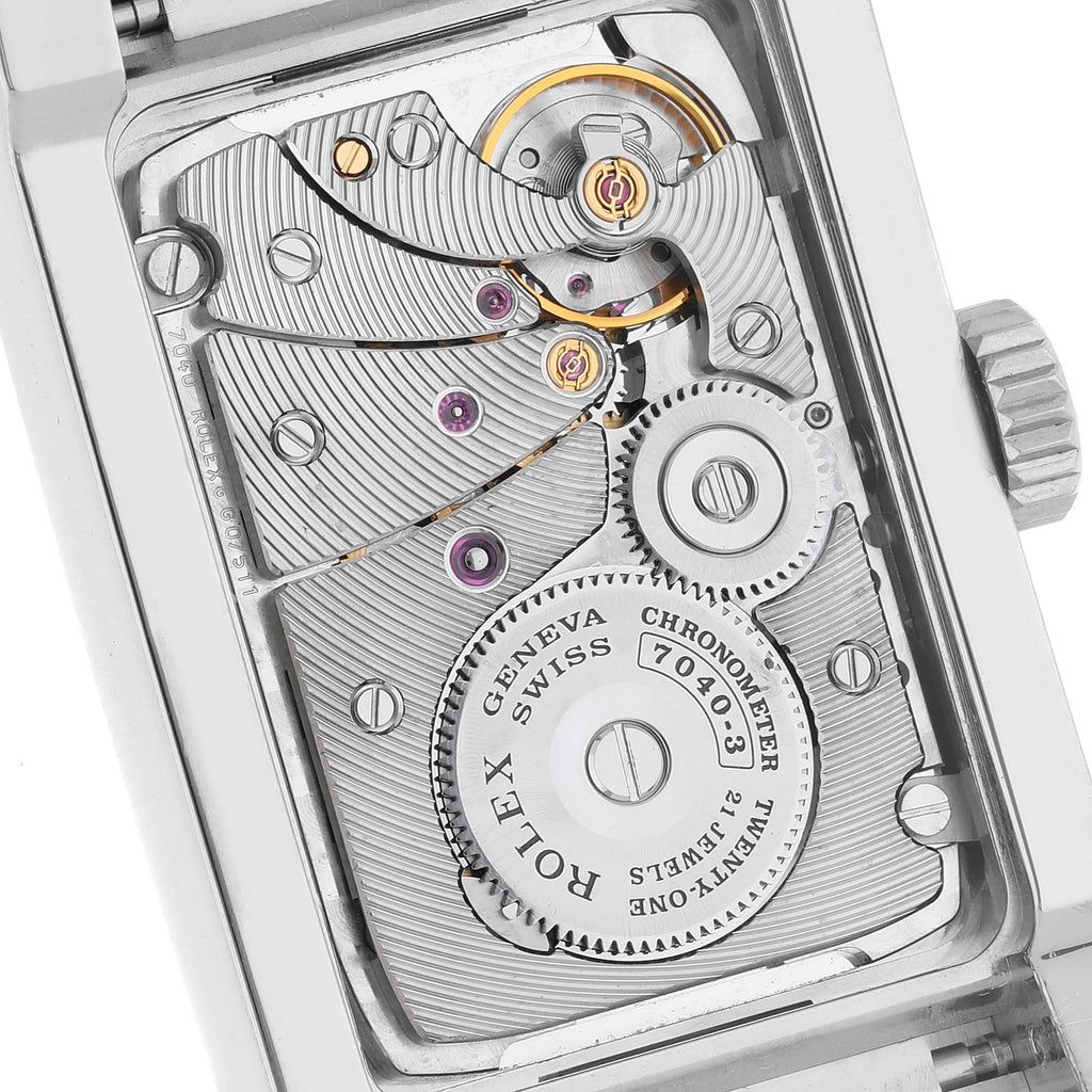 Rolex Cellini Prince White Gold Silver Dial Mens Watch 5441 Box Papers