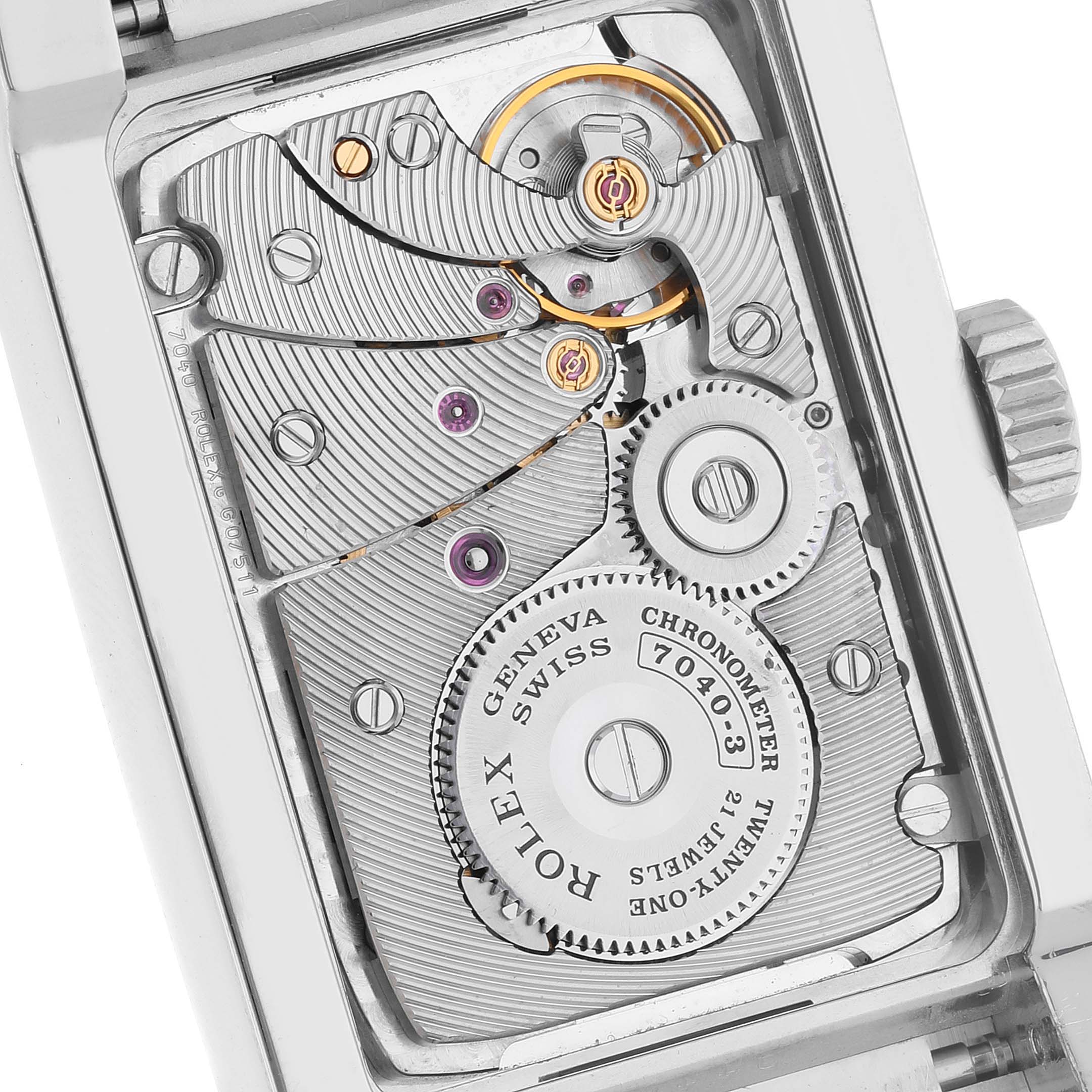 Rolex Cellini Prince White Gold Silver Dial Mens Watch 5441 Box Papers