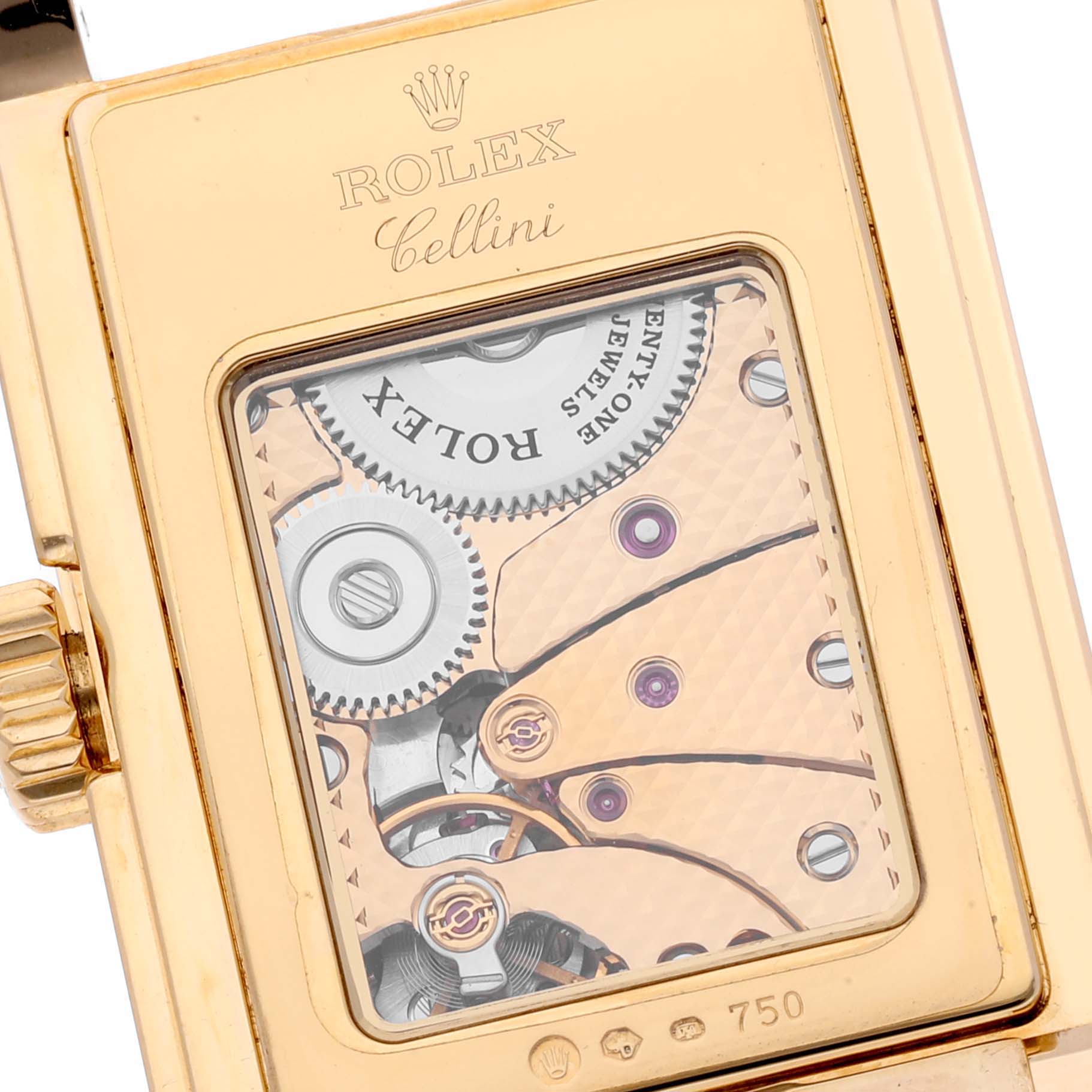 Rolex Cellini Prince Yellow Gold Champagne Dial Mens Watch 5440 Box Card