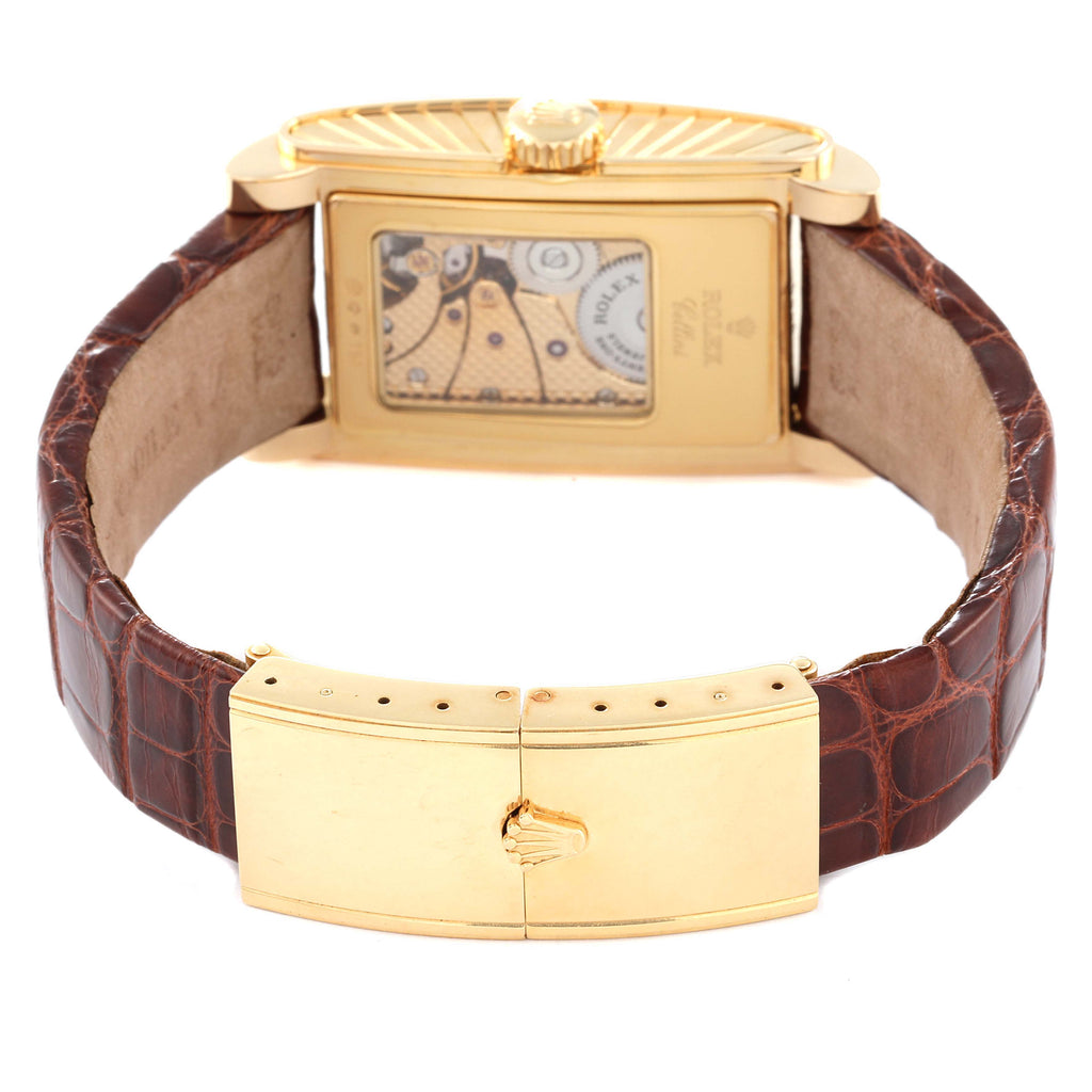 Rolex Cellini Prince Yellow Gold Champagne Dial Mens Watch 5440 Box Card