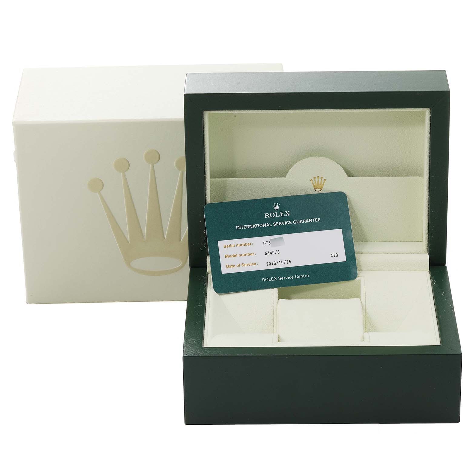 Rolex Cellini Prince Yellow Gold Champagne Dial Mens Watch 5440 Box Service Card
