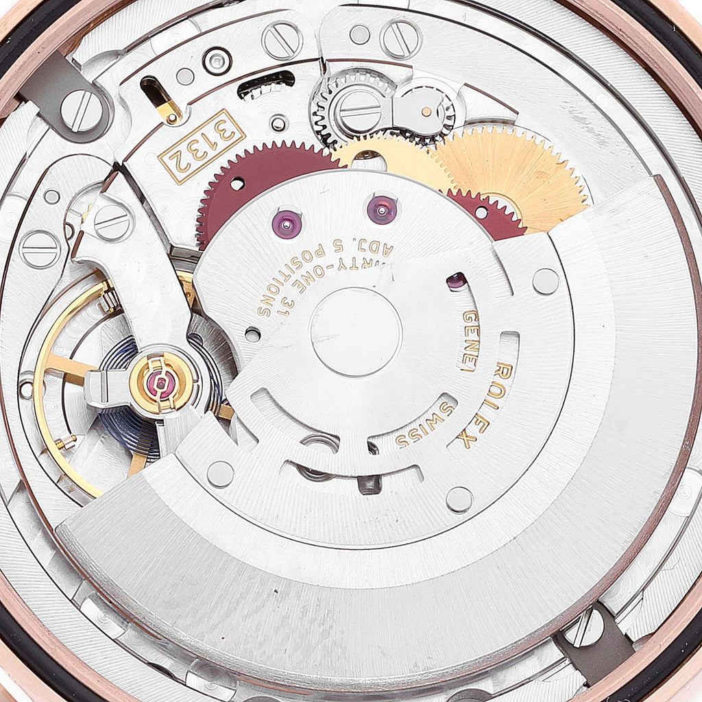 Rolex Cellini Time 18K EveRose Gold Black Dial Mens Watch 50505 Box Card