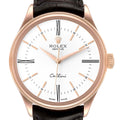 Rolex Cellini Time White Dial EveRose Gold Mens Watch 50505