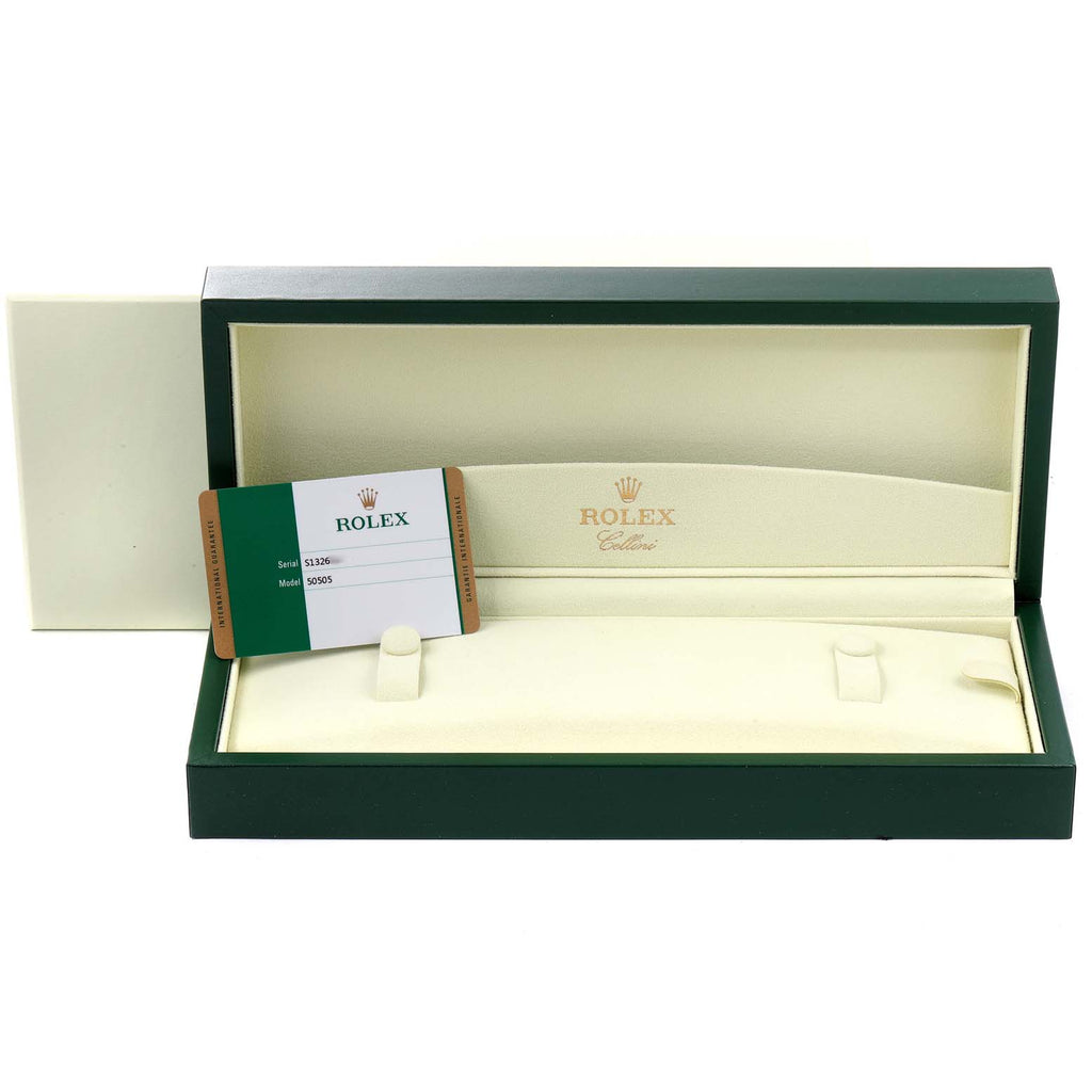 Rolex Cellini Time White Dial EveRose Gold Mens Watch 50505 Box Card
