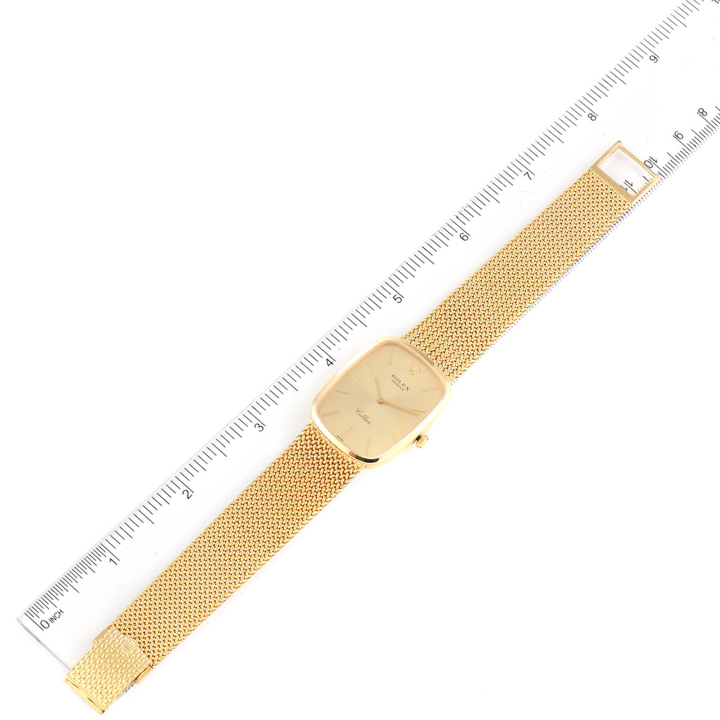 Rolex Cellini Champagne Dial 18k Yellow Gold Vintage Mens Watch 4310 Papers
