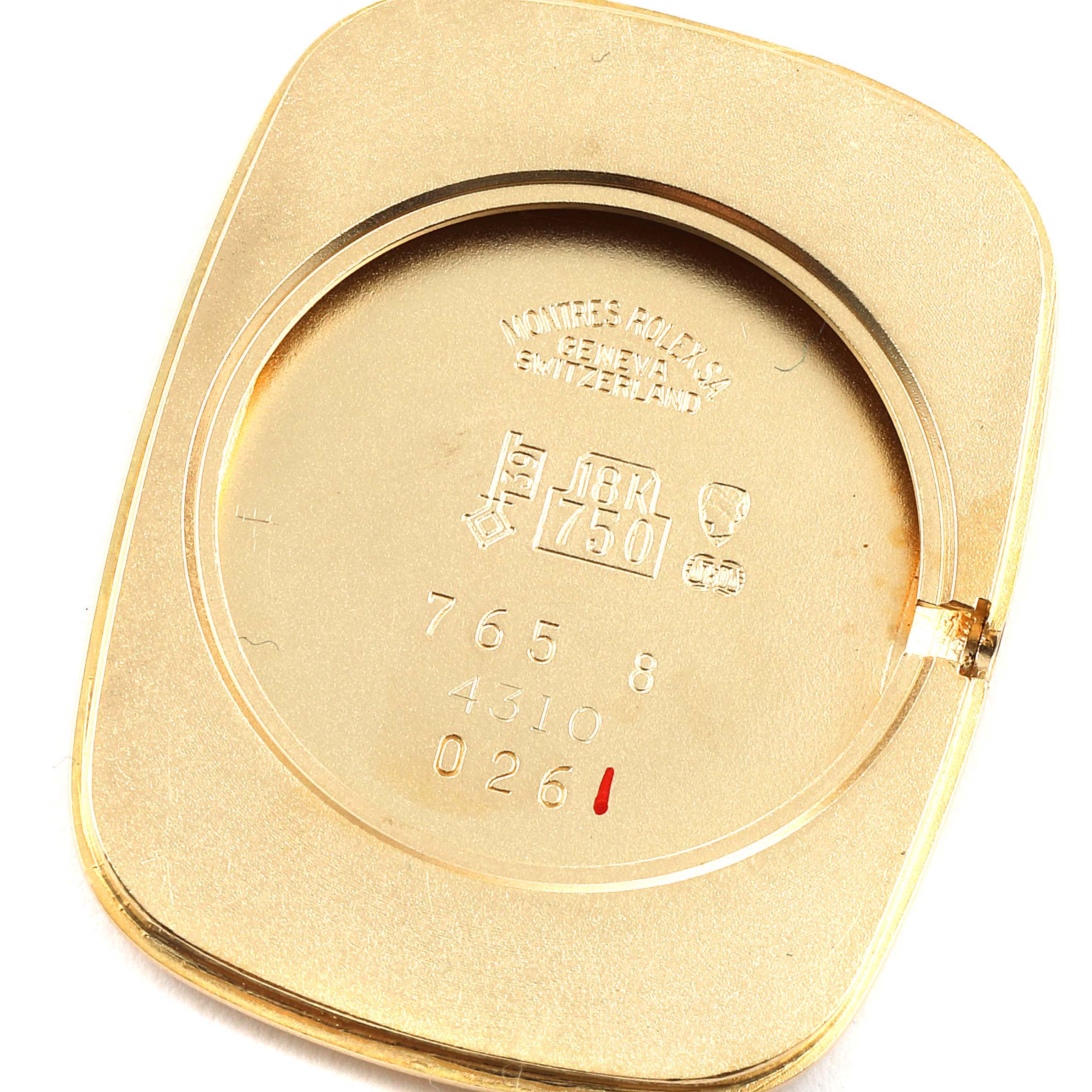 Rolex Cellini Champagne Dial 18k Yellow Gold Vintage Mens Watch 4310 Papers