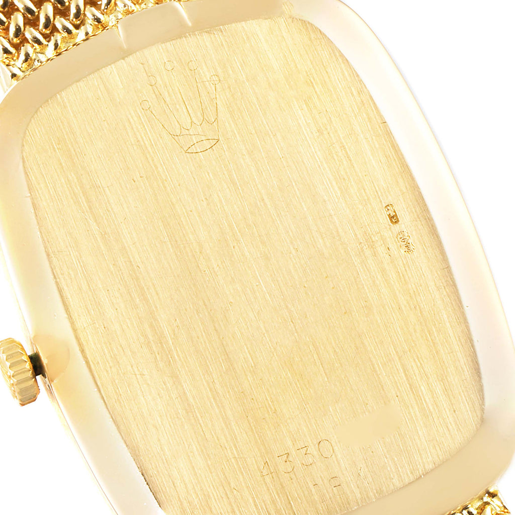 Rolex Cellini Champagne Dial 18k Yellow Gold Vintage Mens Watch 4310 Papers