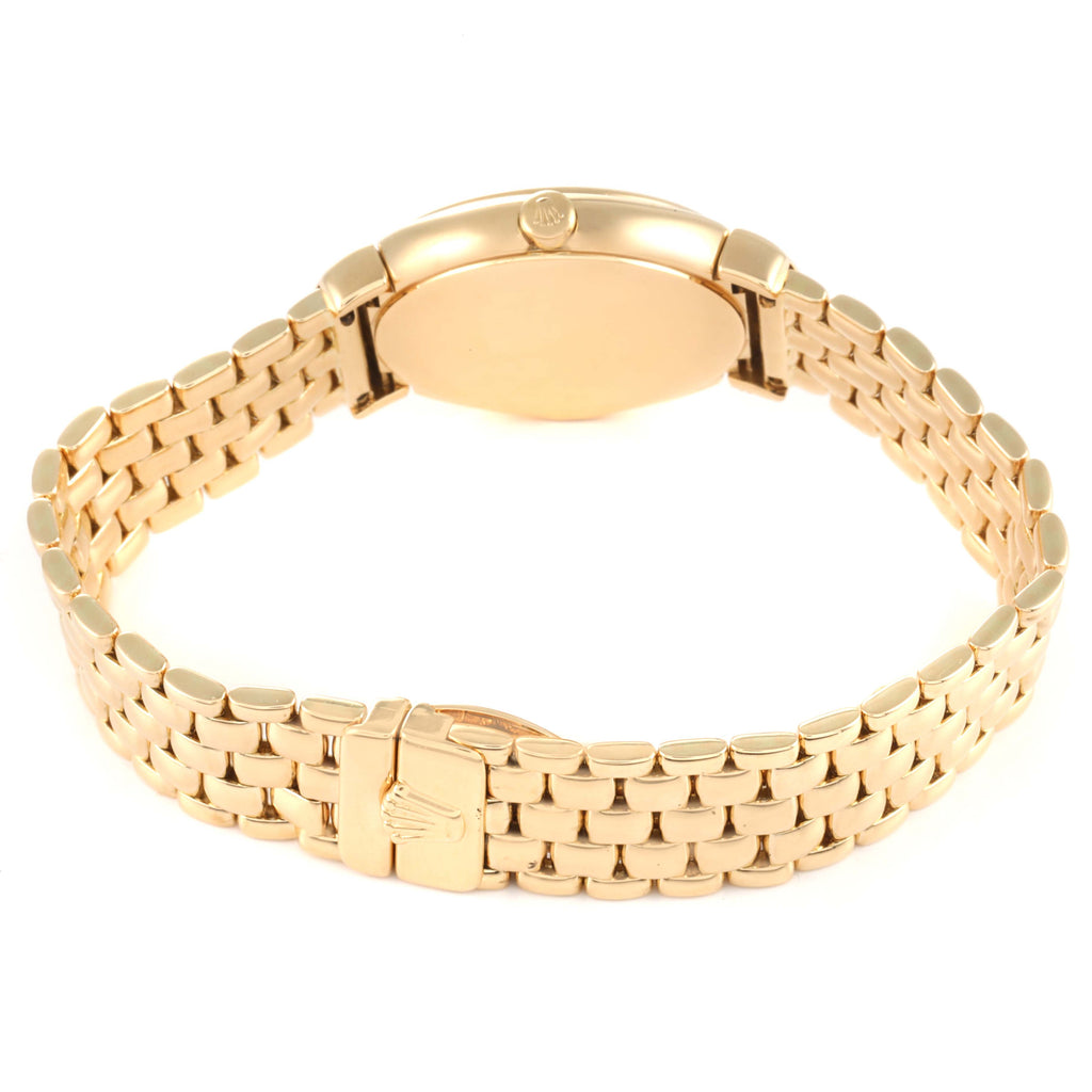 Rolex Cellini Yellow Gold Champagne Anniversary Dial Ladies Watch 6621