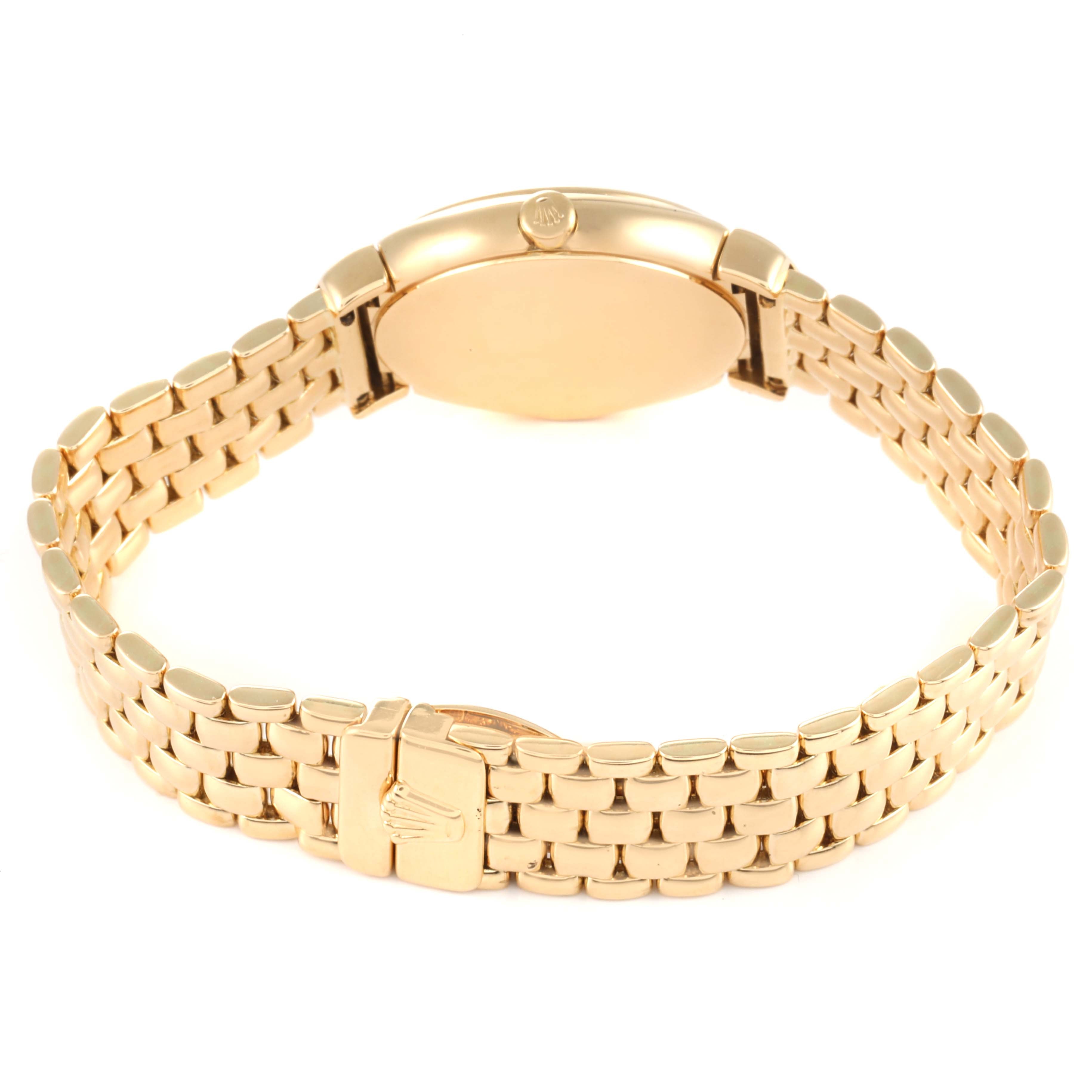 Rolex Cellini Yellow Gold Champagne Anniversary Dial Ladies Watch 6621